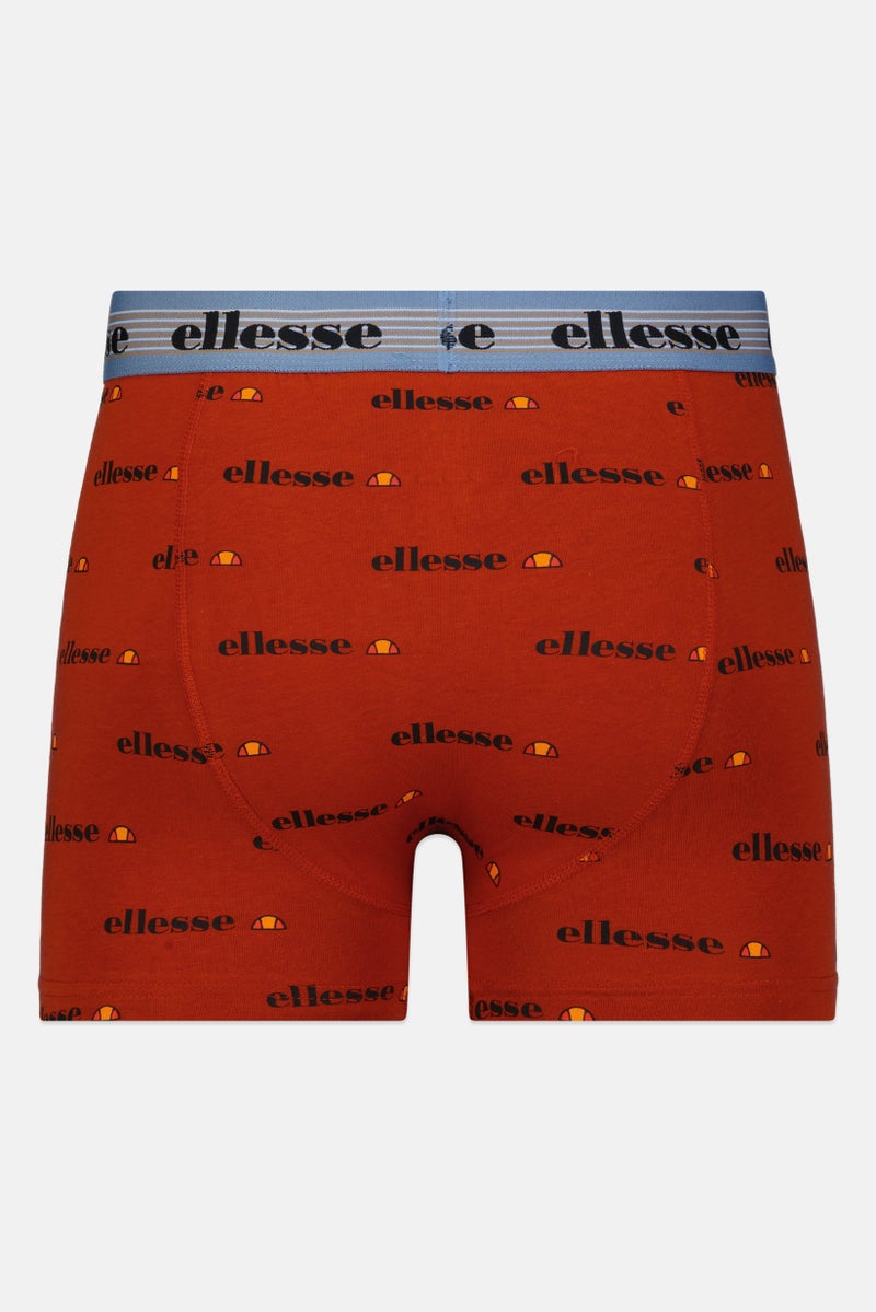 Ellesse Men 3 Pieces Brand Logo Trunks, Multicolor - Image 2